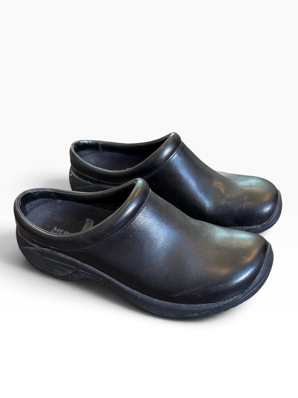 Merrell Encore Gust 2 Slip-On Clogs Men's 8 Black Leather